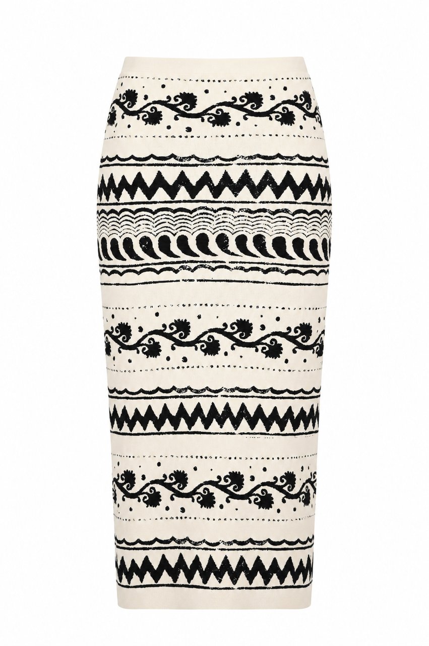 Alberta Ferretti Skirts Fantasia Bianco Wit