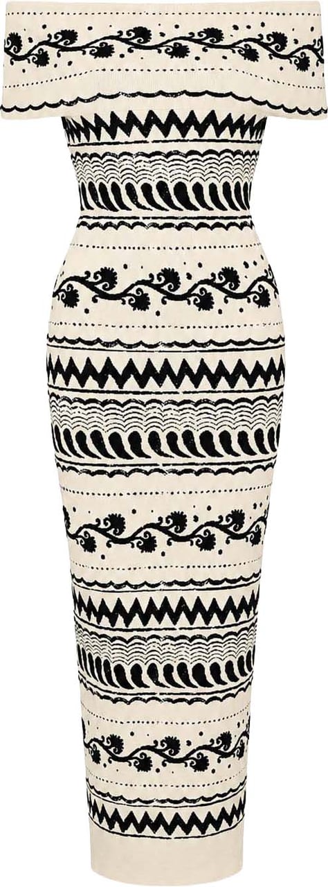 Alberta Ferretti Dresses Fantasia Bianco Wit