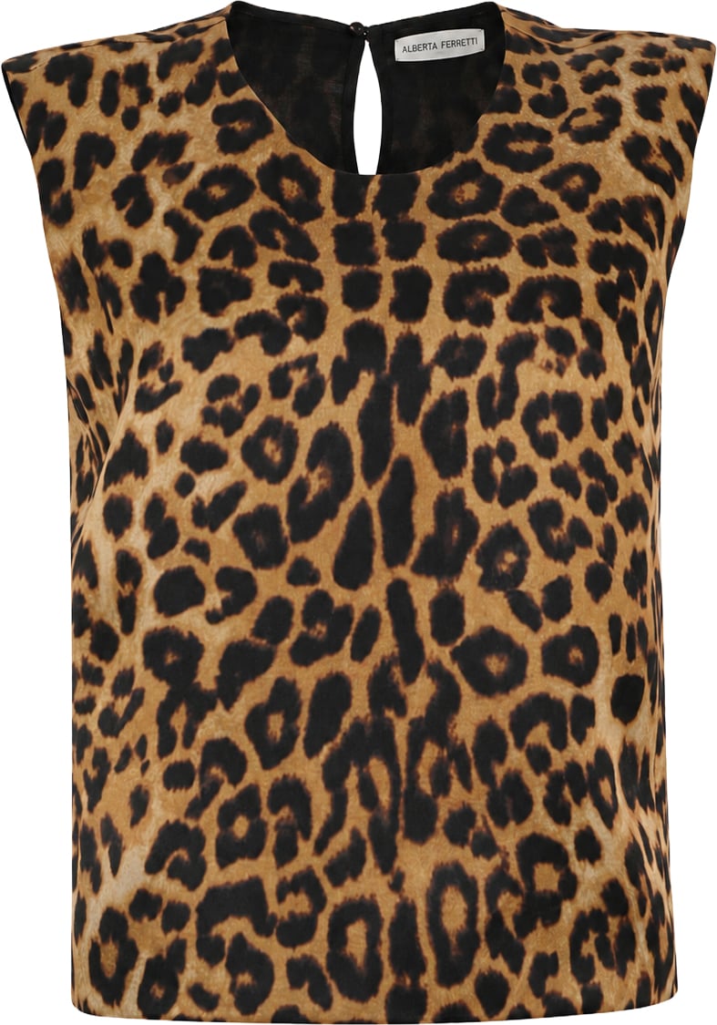 Alberta Ferretti Top Fantasia Variante Unica Beige