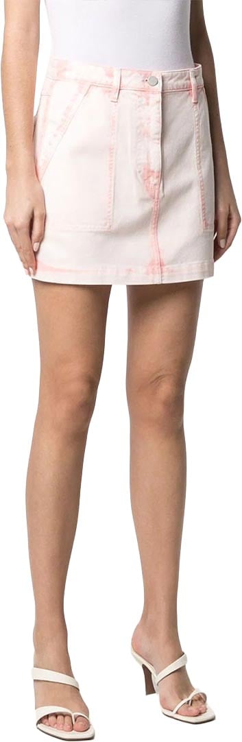 Alberta Ferretti Pink Cotton Mini Skirt Neutraal