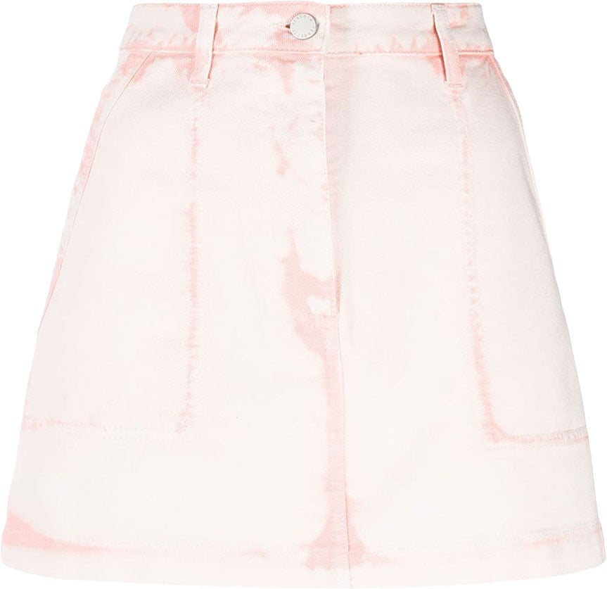 Alberta Ferretti Pink Cotton Mini Skirt Neutraal