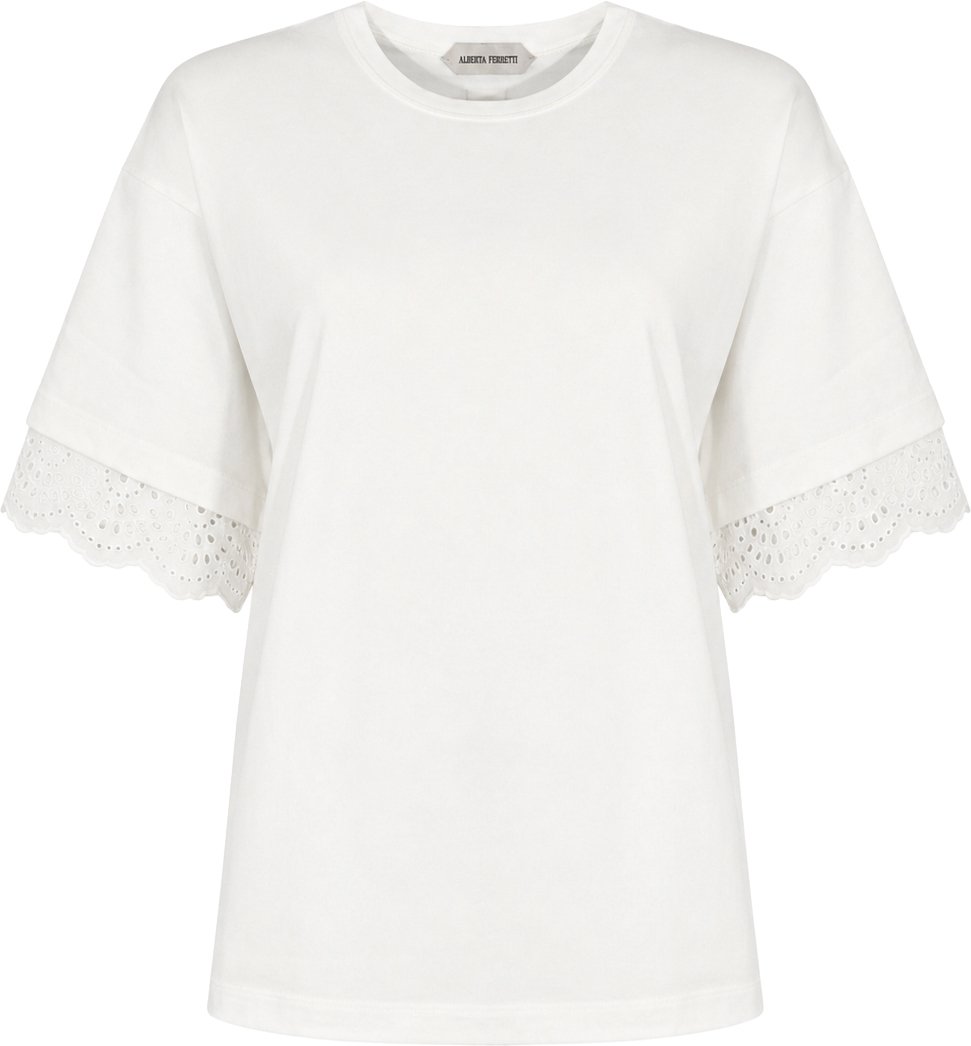 Alberta Ferretti T-Shirts And Polos Bianco Wit
