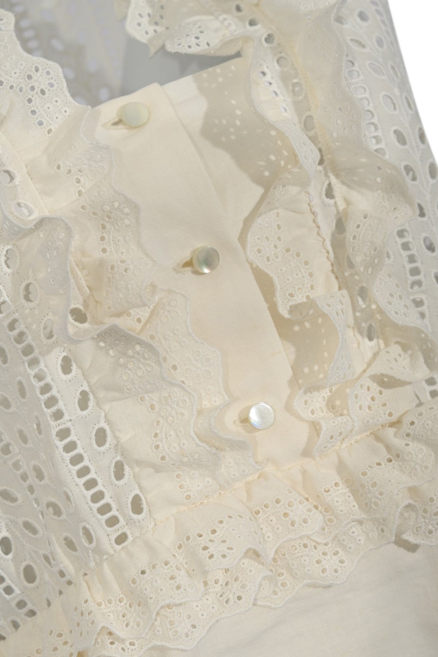 Alberta Ferretti Top White Wit