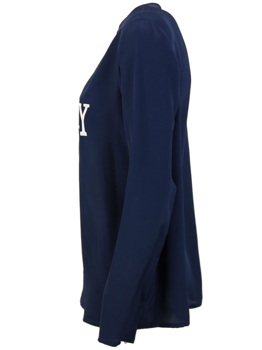 Alberta Ferretti Long-Sleeved Blouse With Keyhole Closure And Graphic Print Groen