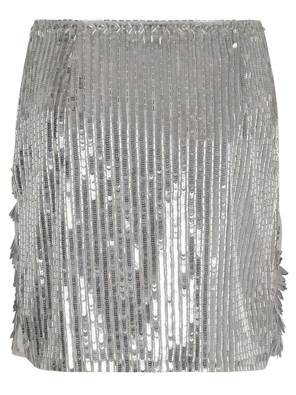 Alberta Ferretti Flowing Grey Skirt with Flattering Waistline Grijs
