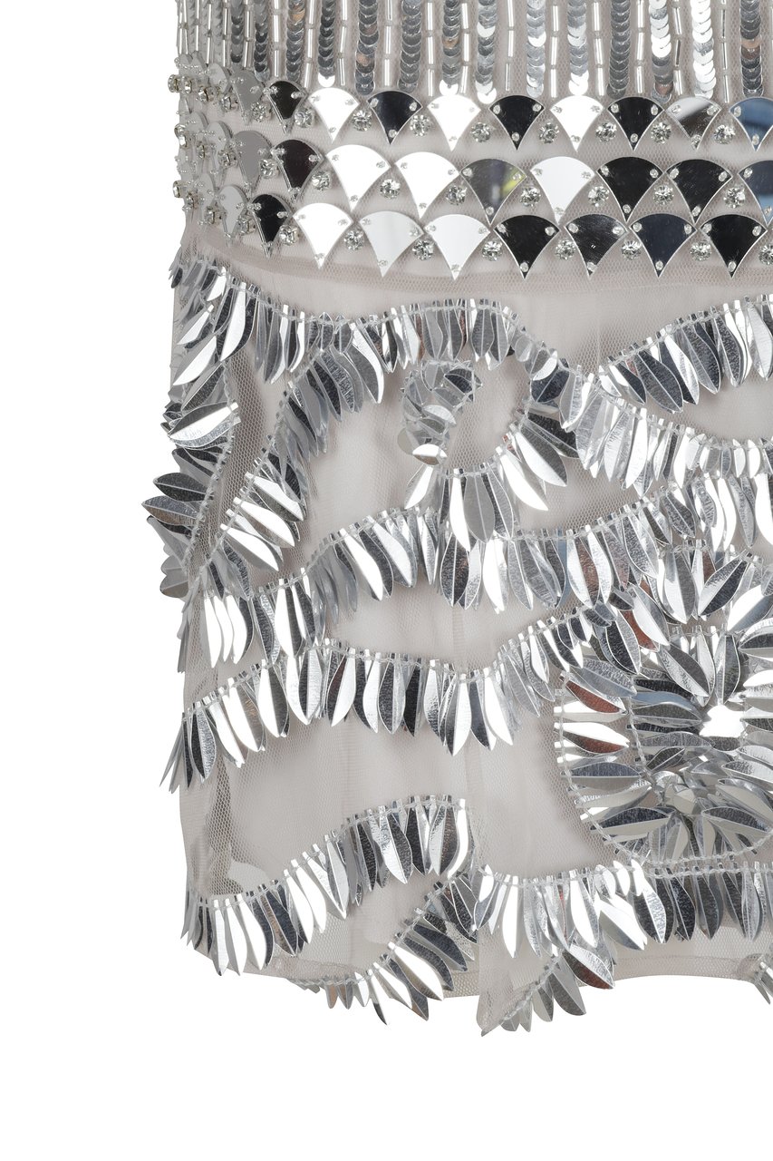 Alberta Ferretti Flowing Grey Skirt with Flattering Waistline Grijs