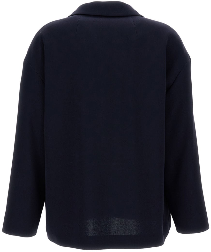 Alberto Biani Single-Breasted Relaxed Blazer Neutraal