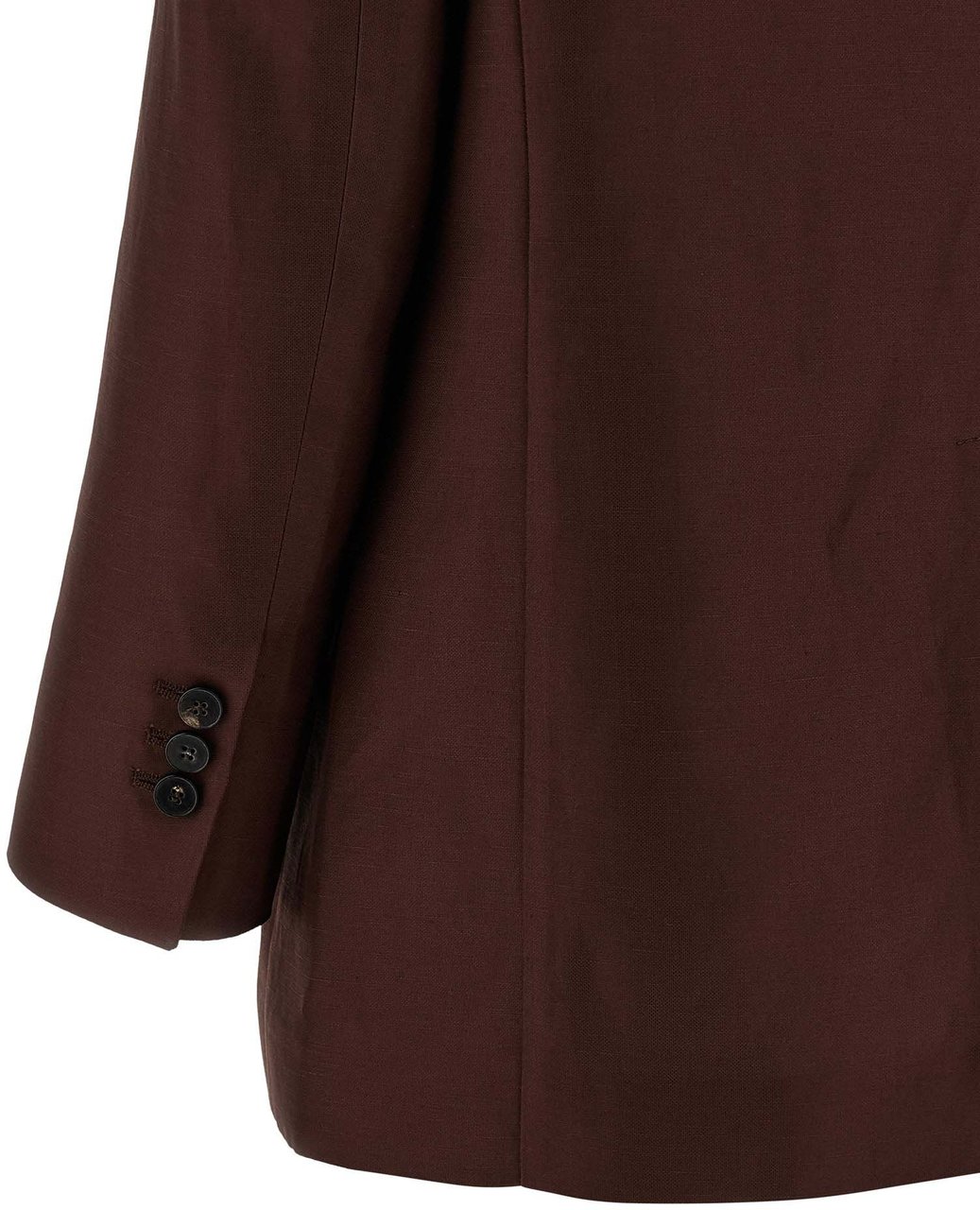 Alberto Biani Brown Viscose Blazer Bruin