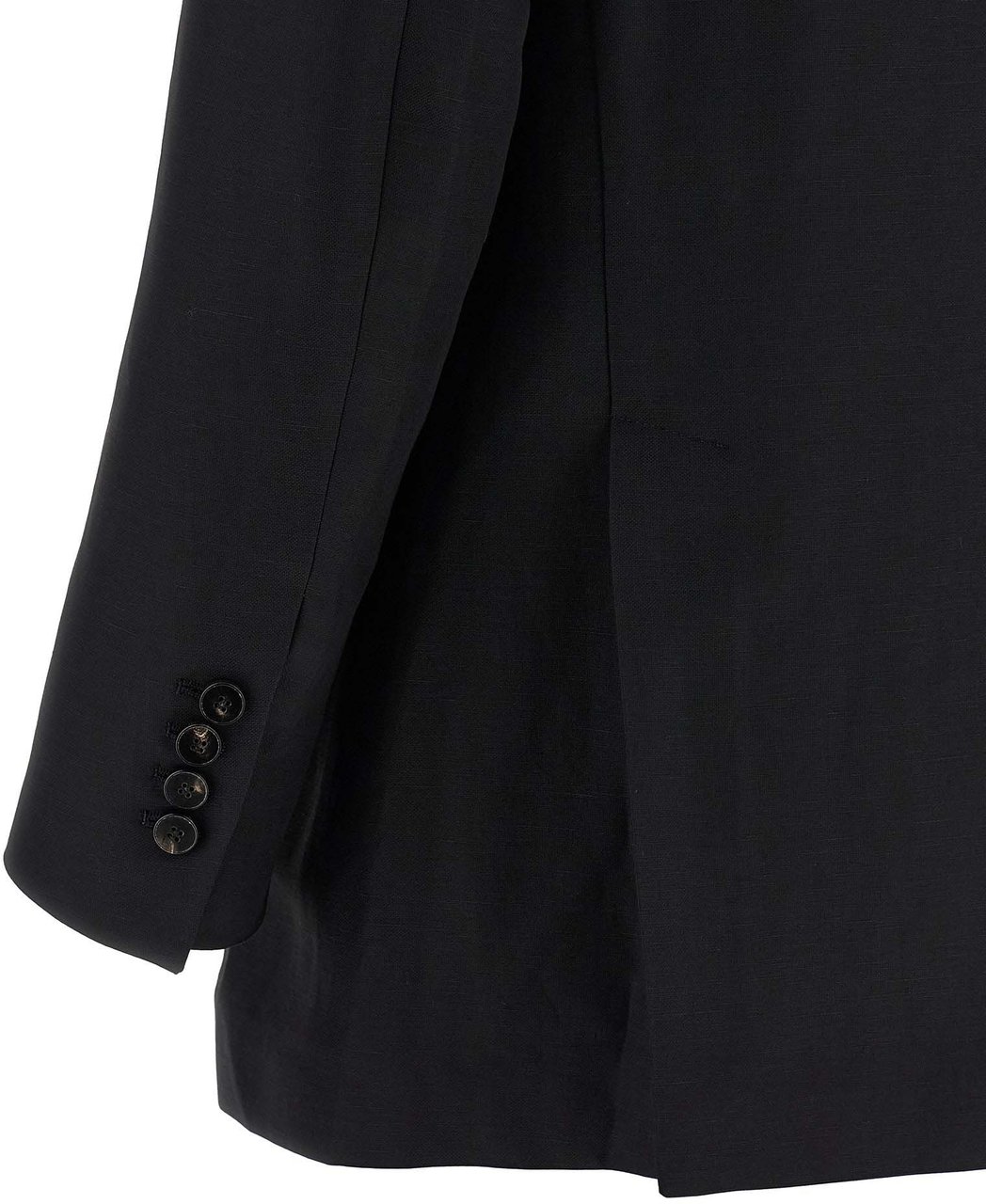 Alberto Biani Black Viscose Blazer Zwart