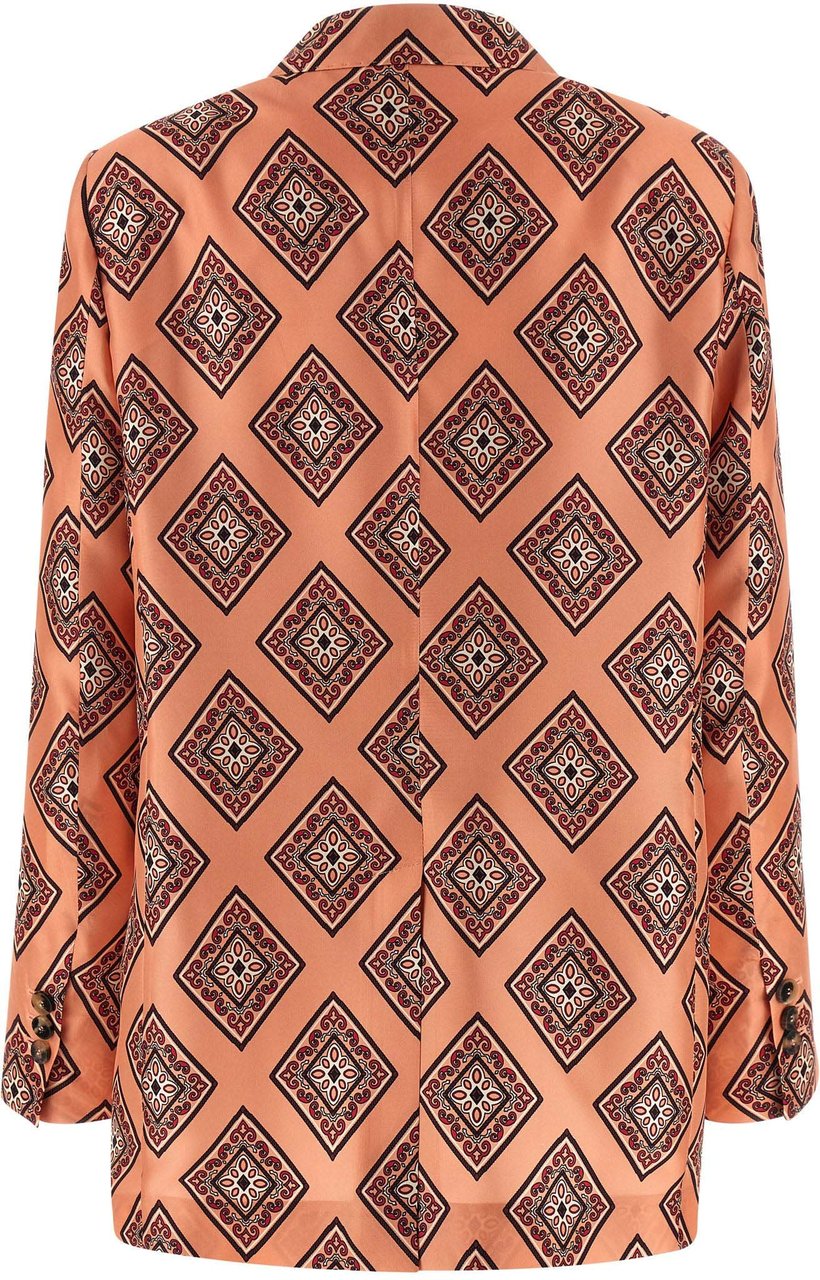 Alberto Biani Multicolor Silk Blazer Divers