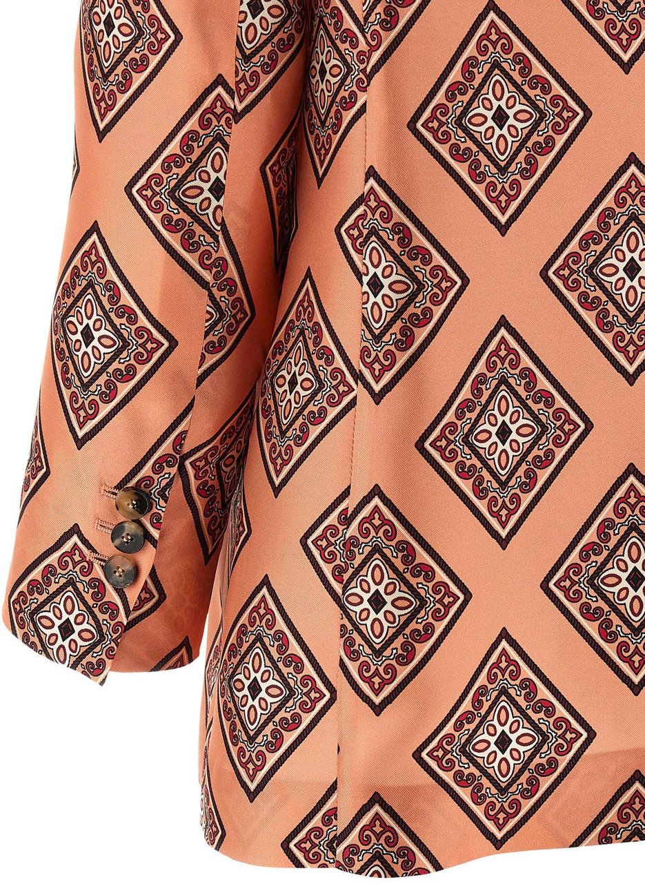 Alberto Biani Multicolor Silk Blazer Divers