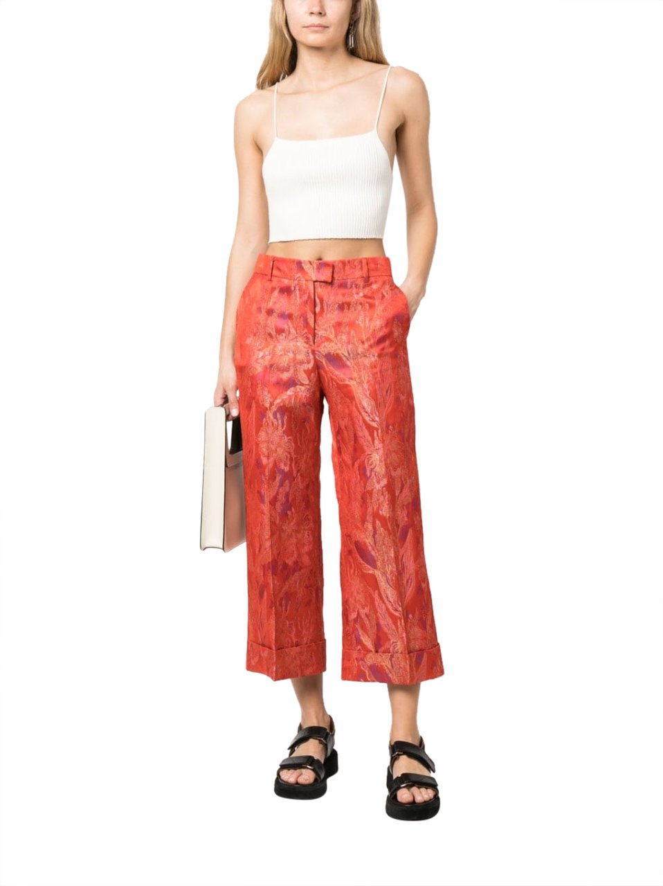 Alberto Biani Trousers Red Rood