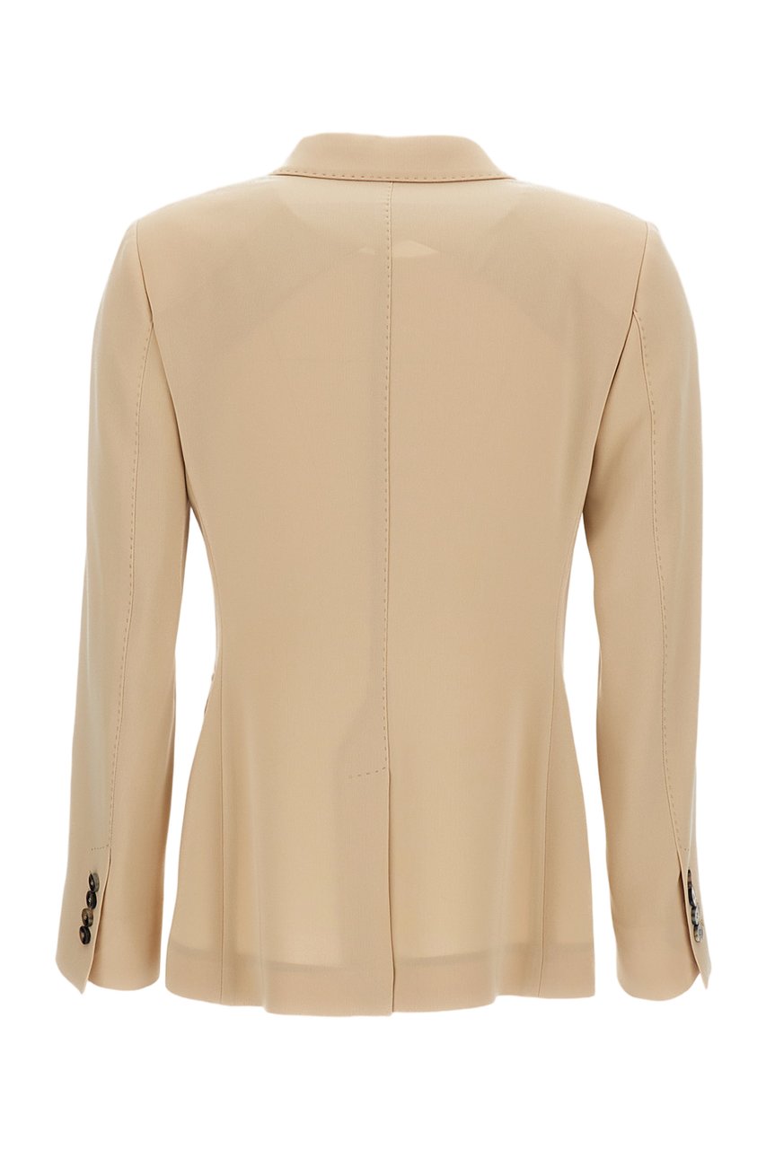 Alberto Biani Double-Breasted Tailored Blazer Neutraal