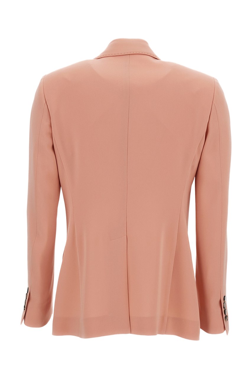 Alberto Biani Single-Breasted Cady Blazer Neutraal