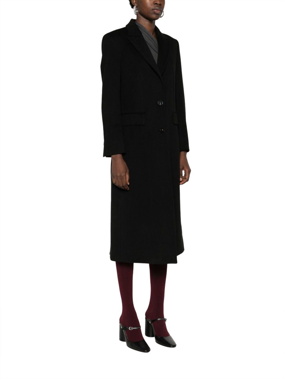 Alberto Biani Coats Black Zwart