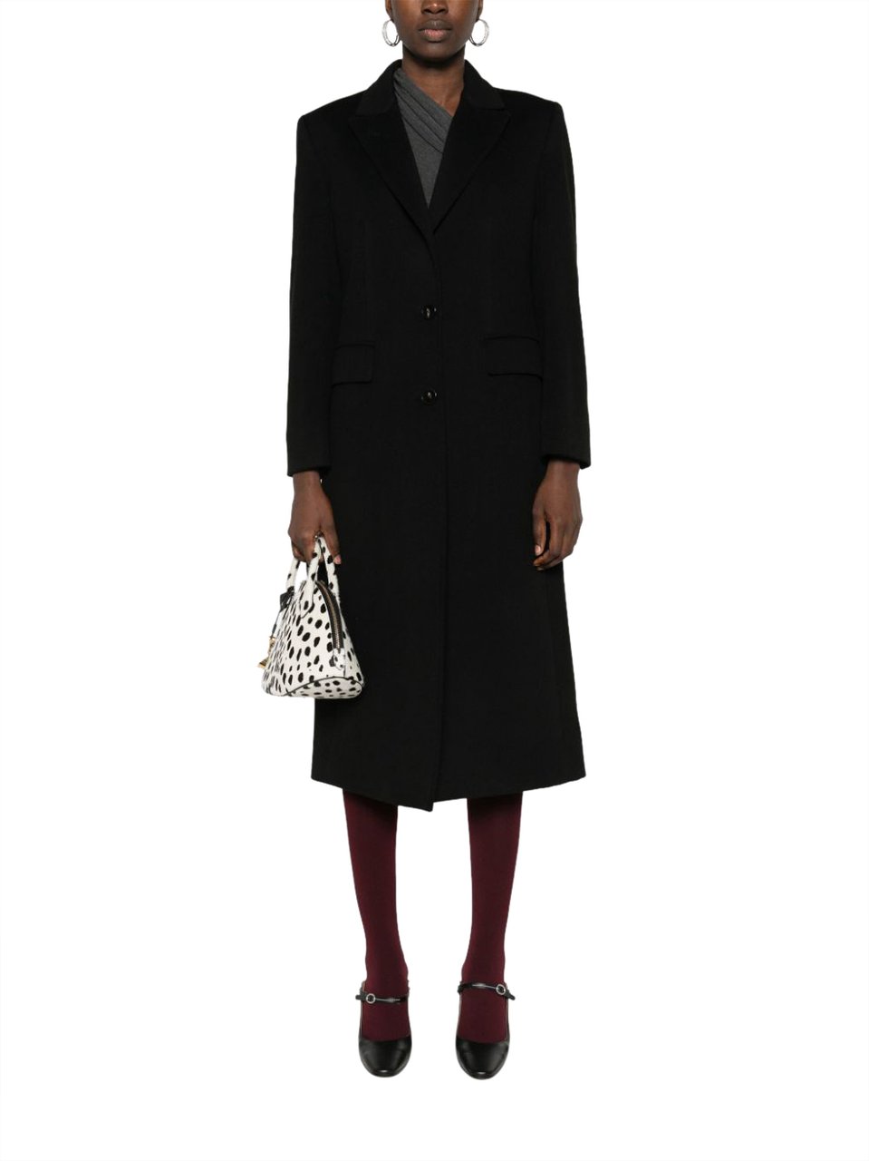 Alberto Biani Coats Black Zwart
