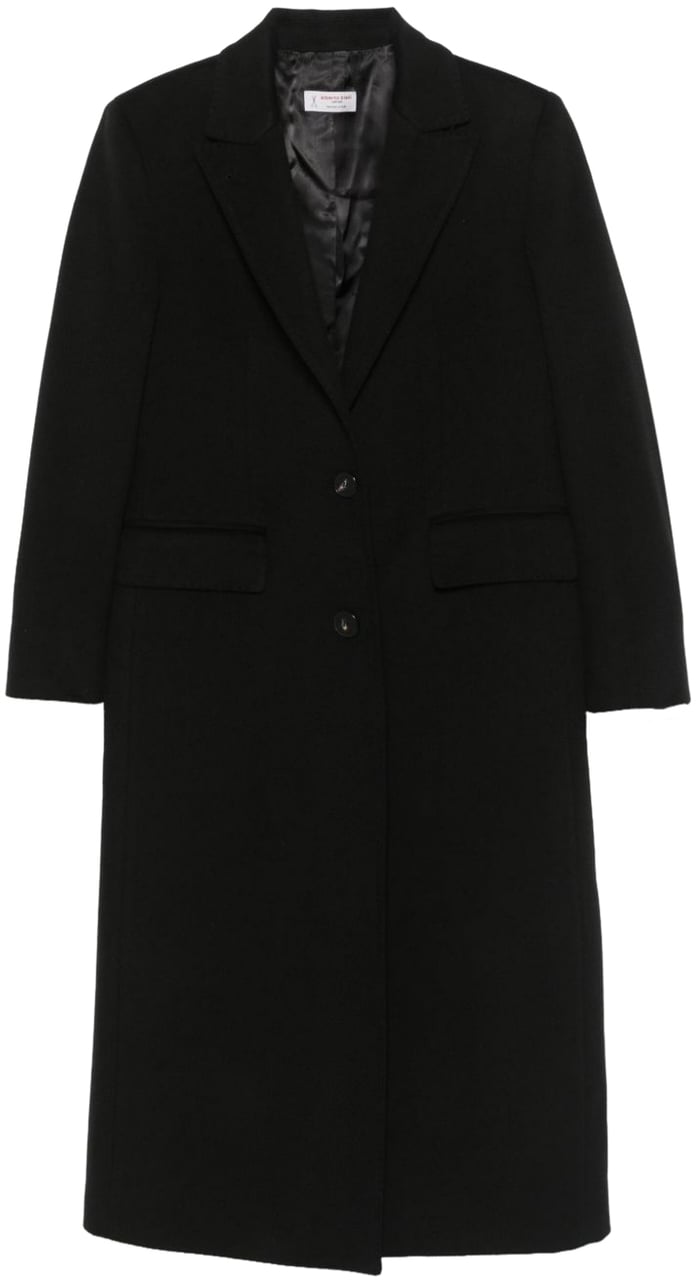 Alberto Biani Coats Black Zwart