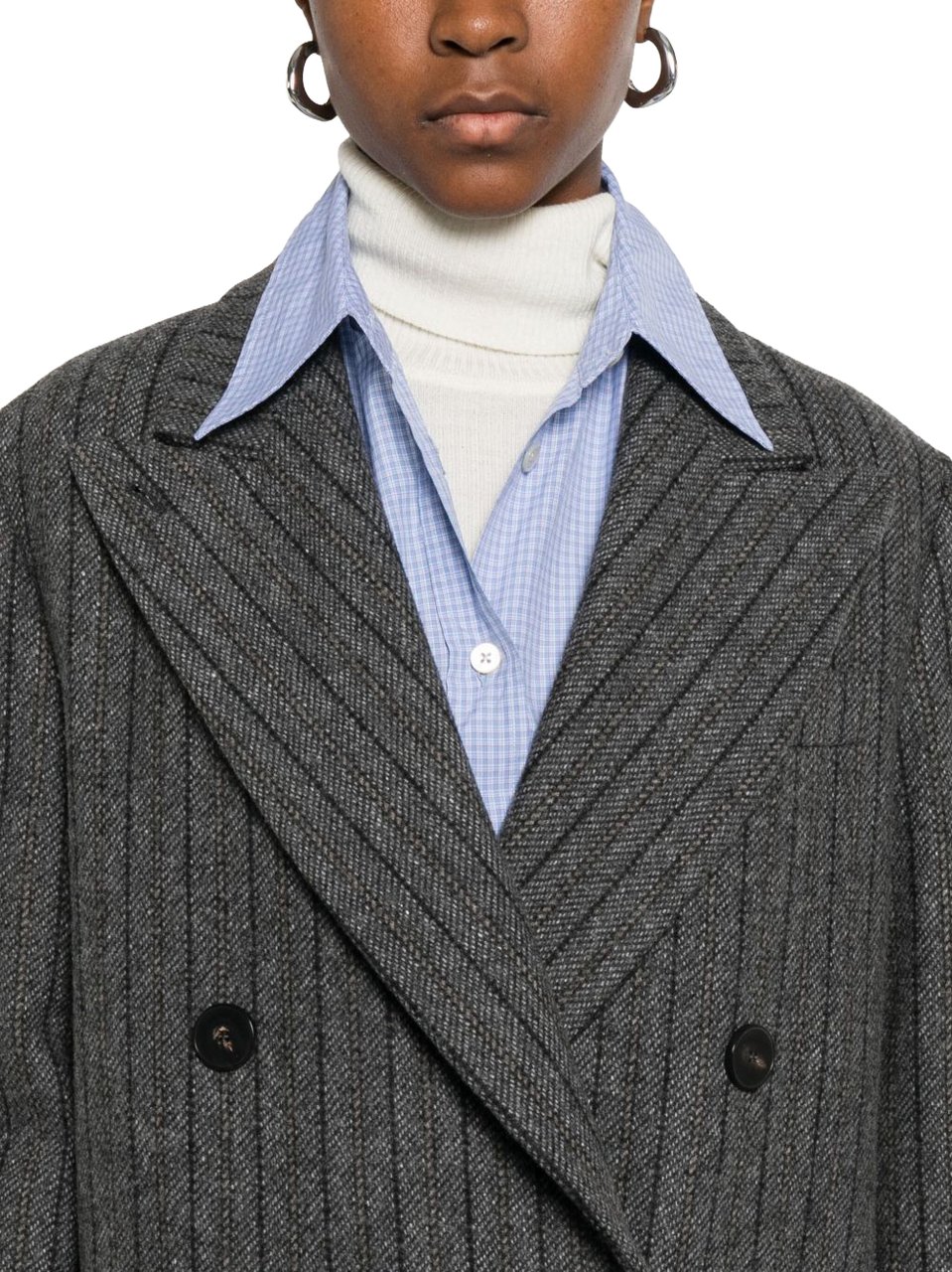 Alberto Biani Coats Grey Donkergrijs