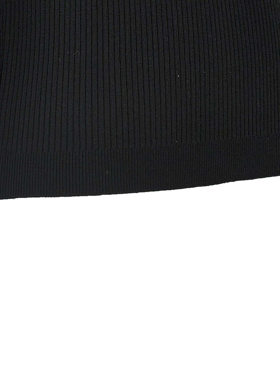 Alessandra Rich Black Wool T-Shirt Zwart