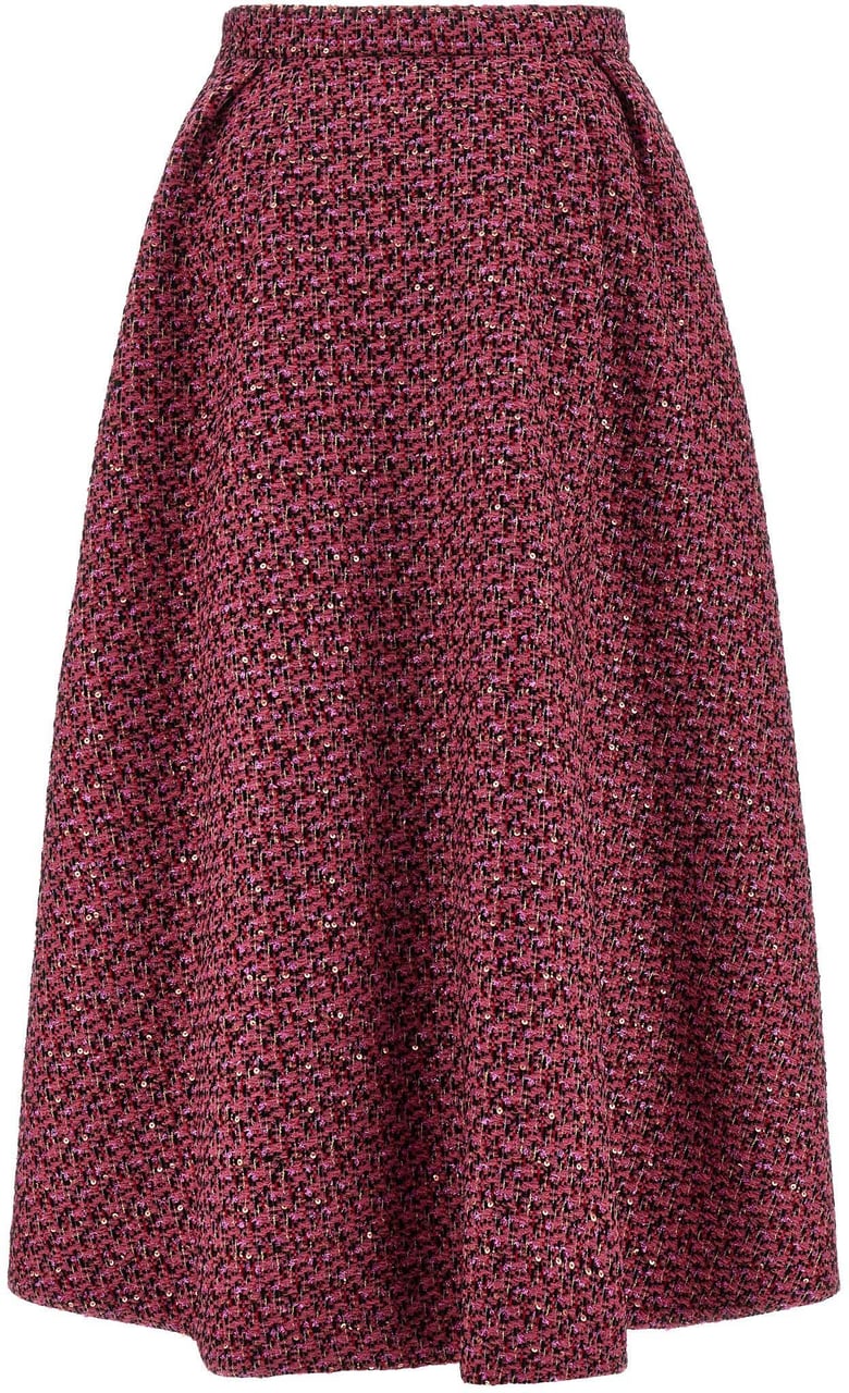 Alessandra Rich Multicolor Polyamide Midi Skirt Divers