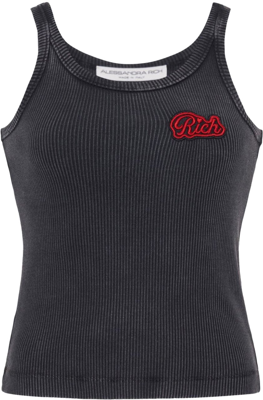 Alessandra Rich Top Grey Grijs