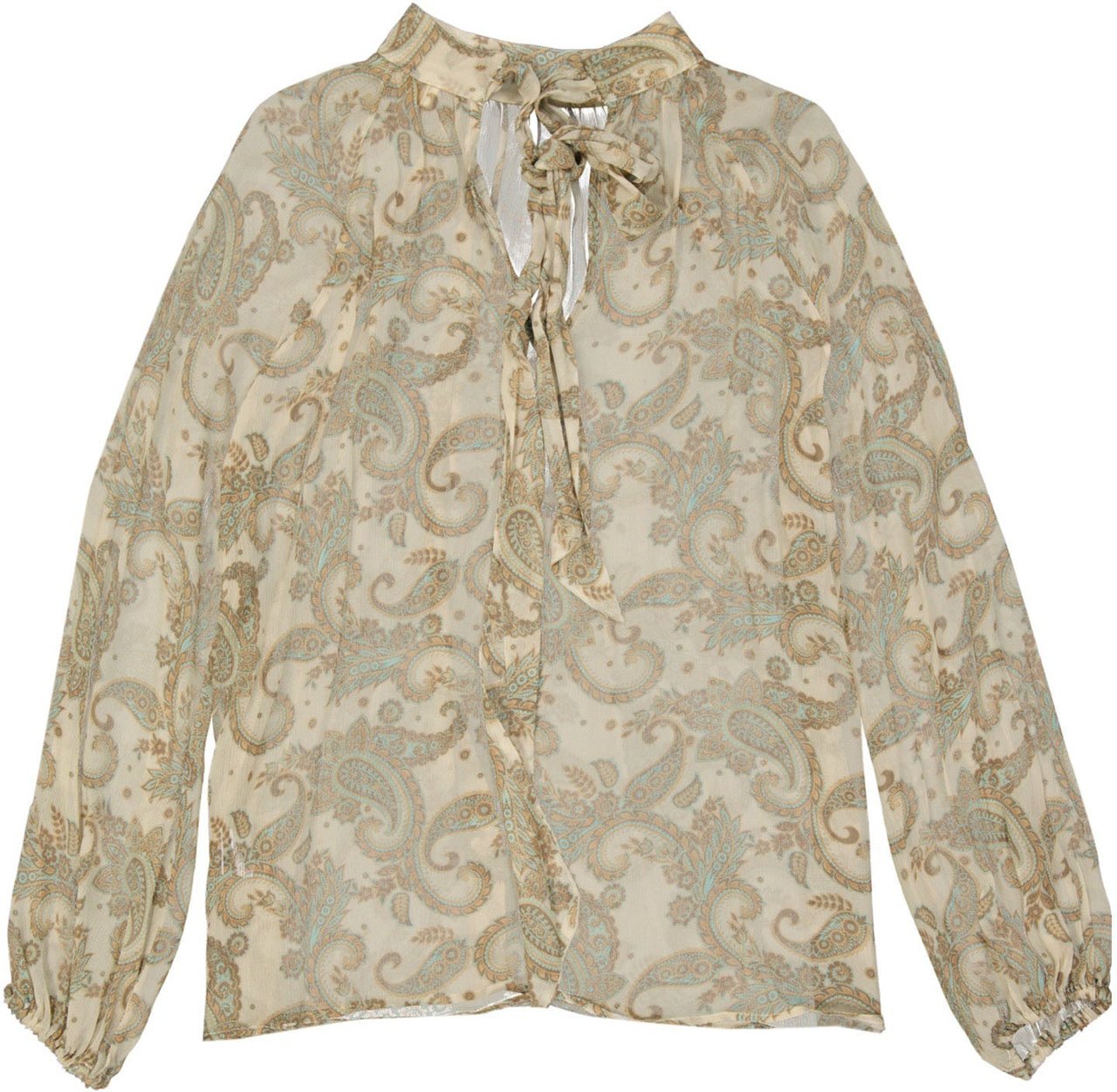 Alessia Zamattio Alessia Zamattio Silk Top Beige