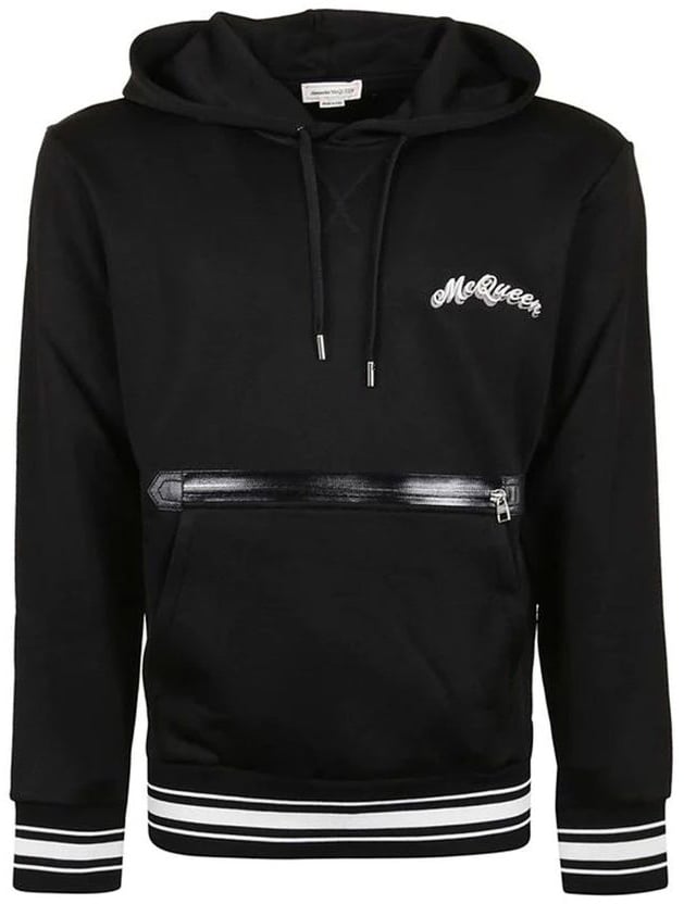Alexander McQueen Black Cotton Sweatshirt Zwart