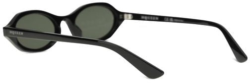 Alexander McQueen Alexander McQueen Black Acetate Sunglasses Zwart