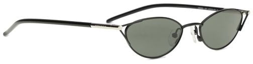 Alexander McQueen Alexander McQueen Black Metal Sunglasses Zwart