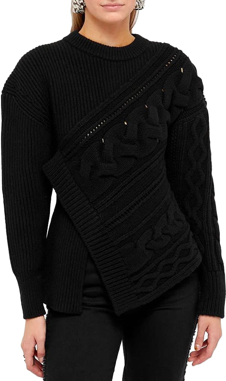 Alexander Mcqueen Asymmetric Wool Jumper Divers