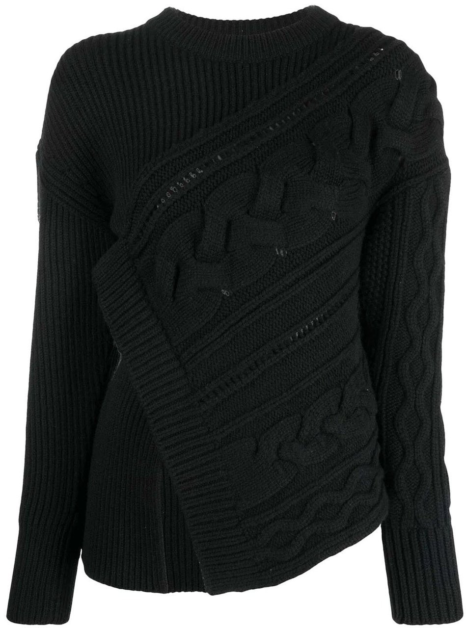 Alexander Mcqueen Asymmetric Wool Jumper Divers