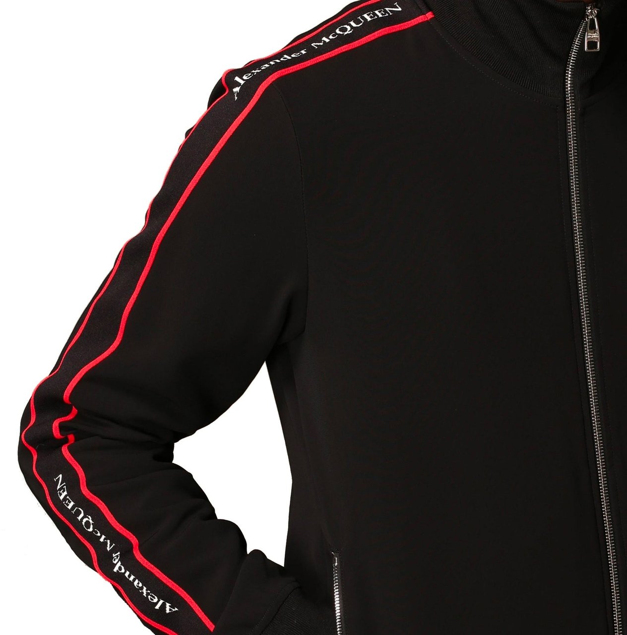 Alexander Mcqueen Logo Zipped Sweatshirt Divers