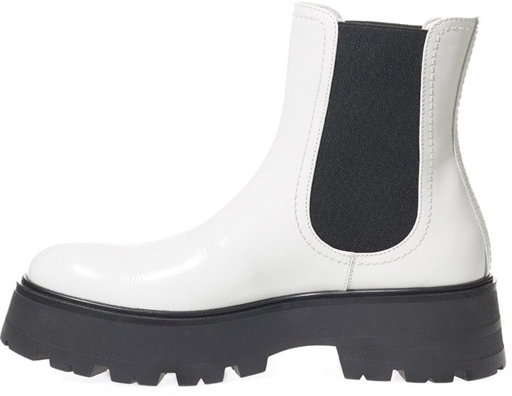 Alexander McQueen Ankle Boots White/Black Divers