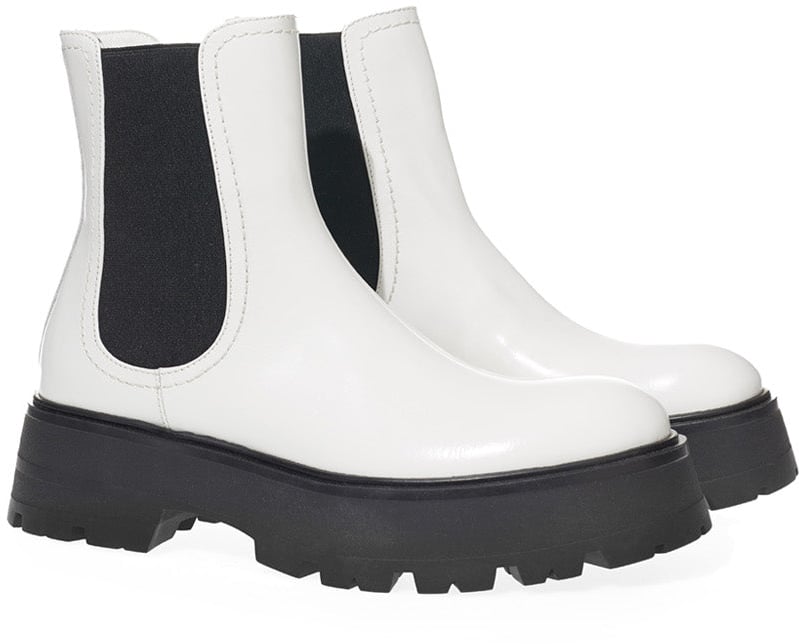 Alexander McQueen Ankle Boots White/Black Divers