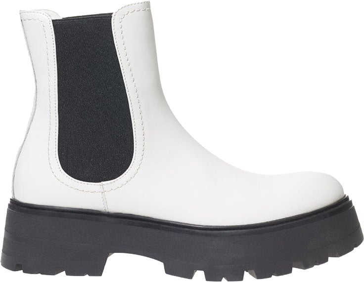 Alexander McQueen Ankle Boots White/Black Divers