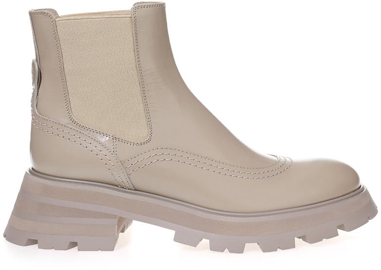 Alexander McQueen Ankle Boots Taupe Divers