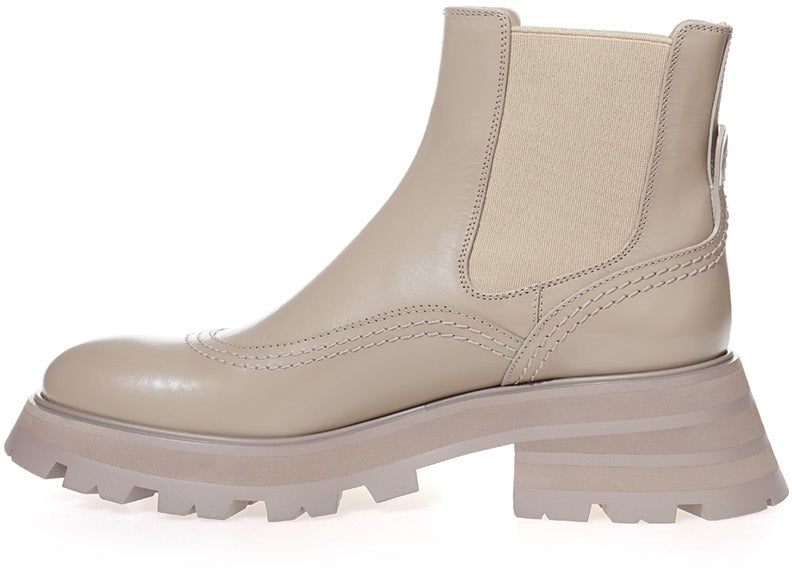 Alexander McQueen Ankle Boots Taupe Divers