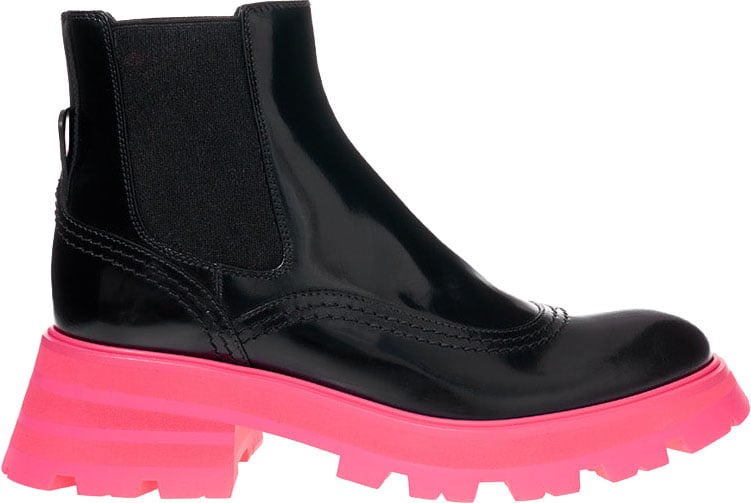Alexander McQueen Ankle Boots Black Divers