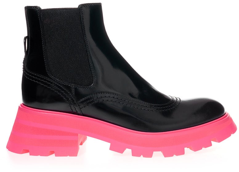 Alexander McQueen Ankle Boots Black Divers