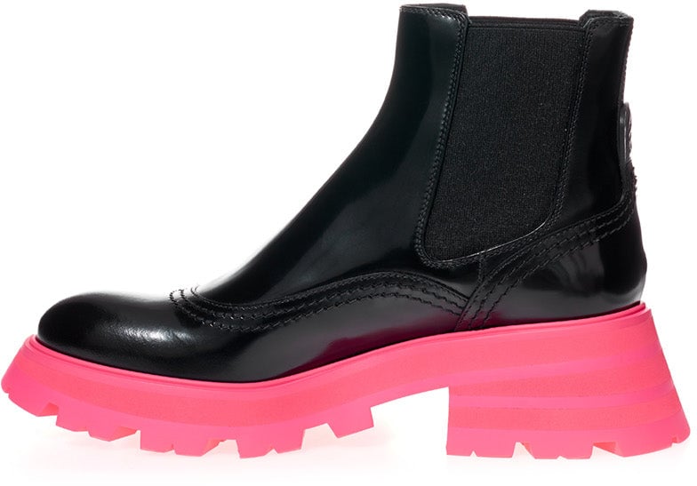 Alexander McQueen Ankle Boots Black Divers
