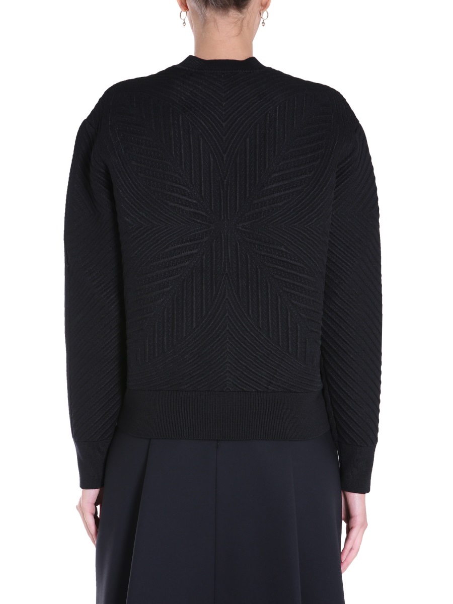 Alexander McQueen CREW NECK SWEATER Zwart