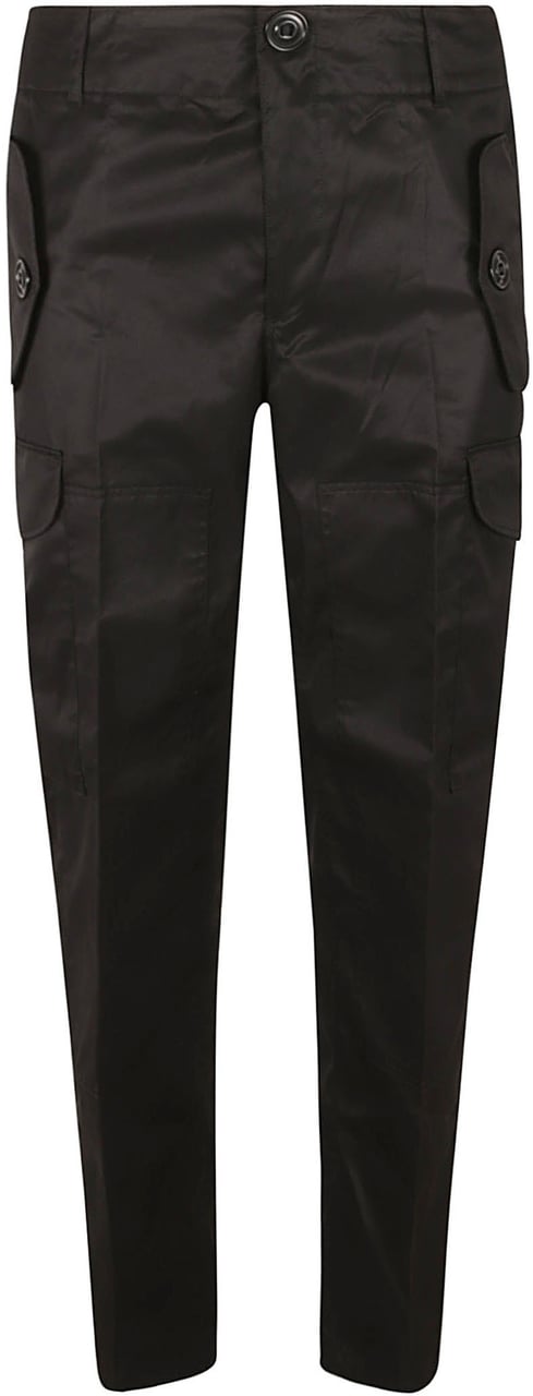 Alexander McQueen Tailored Black Trousers with Classic Waistband Zwart