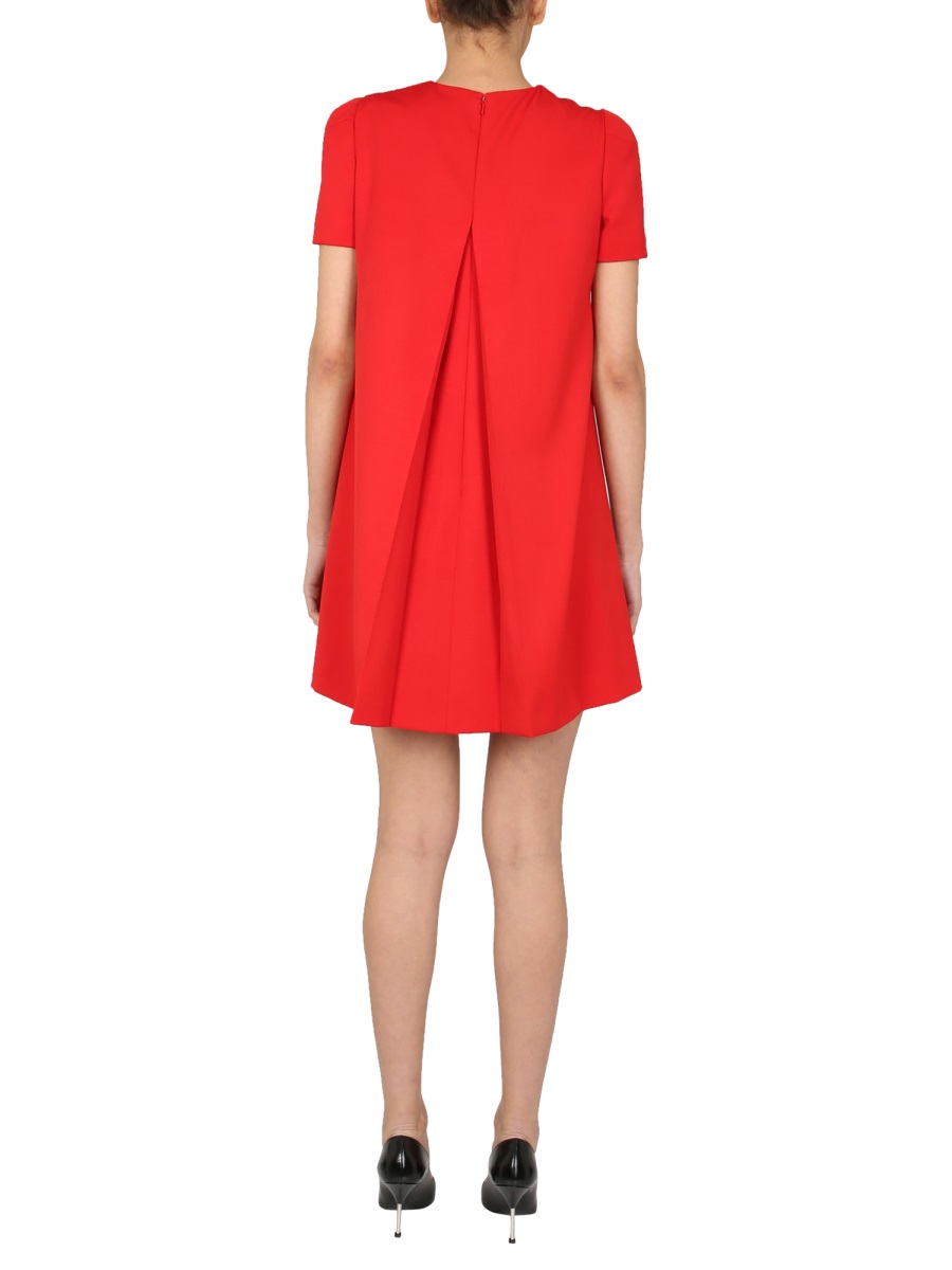 Alexander McQueen DRESS WITH CAPE Rood