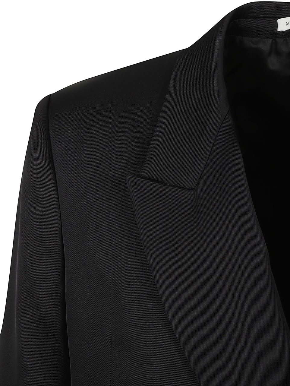 Alexander McQueen Tailored Black Jacket in Luxurious Viscose-Silk Blend Zwart