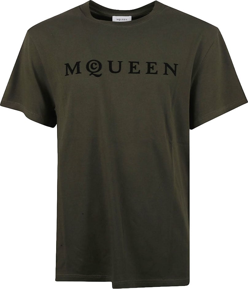 Alexander McQueen Relaxed Fit Cotton T-Shirt Groen