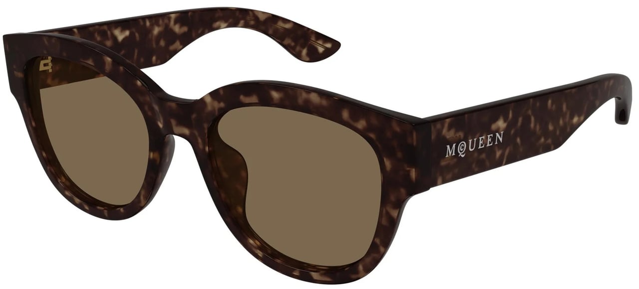 Alexander McQueen Oversized Cat-Eye Sunglasses with Glossy Black Frame Rood