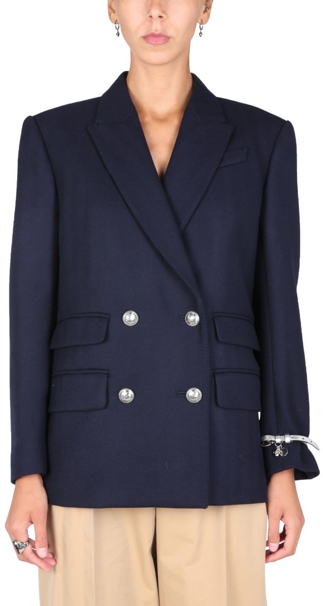 Alexander McQueen DOUBLE-BREASTED JACKET Blauw