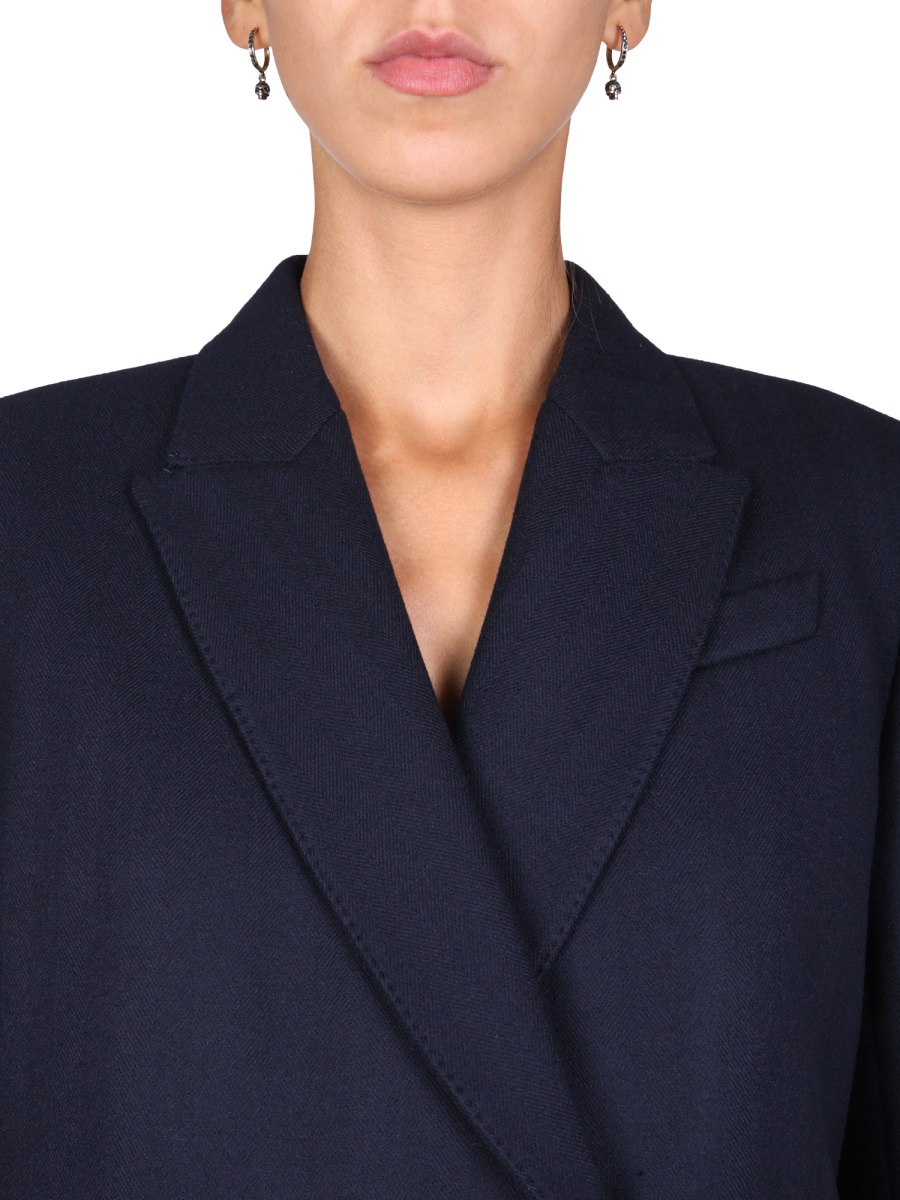Alexander McQueen DOUBLE-BREASTED JACKET Blauw