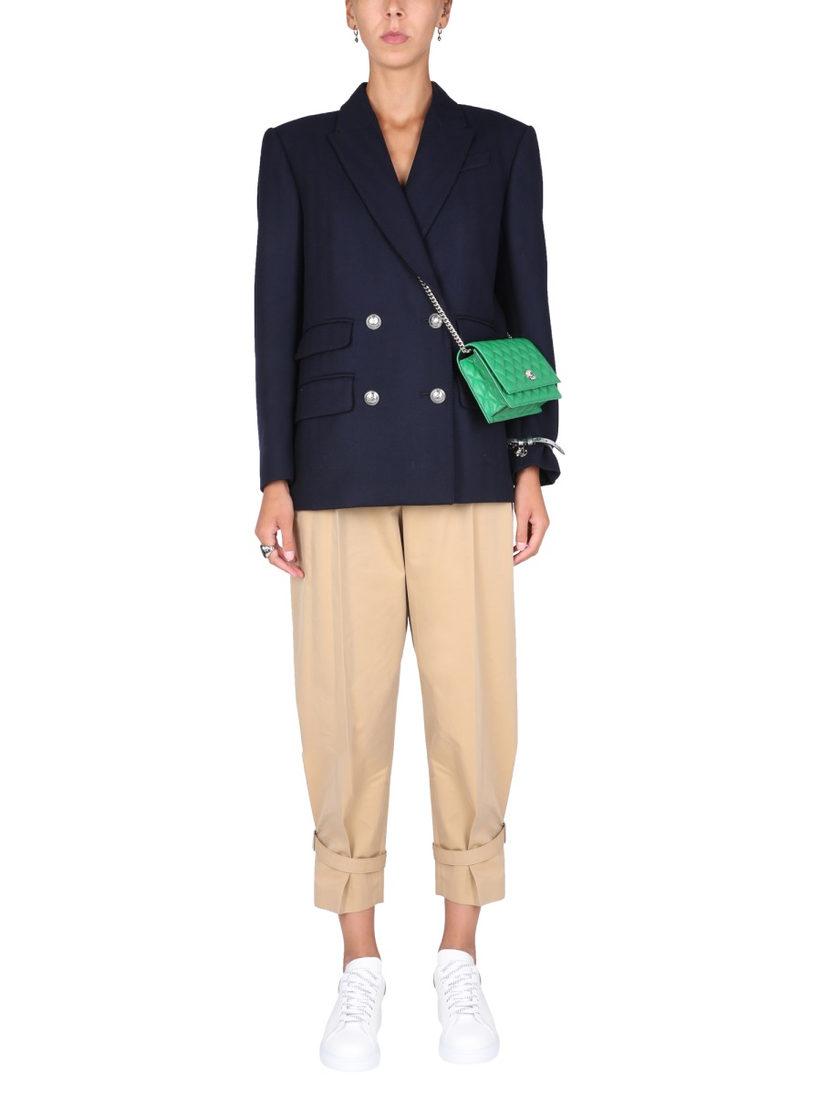 Alexander McQueen DOUBLE-BREASTED JACKET Blauw