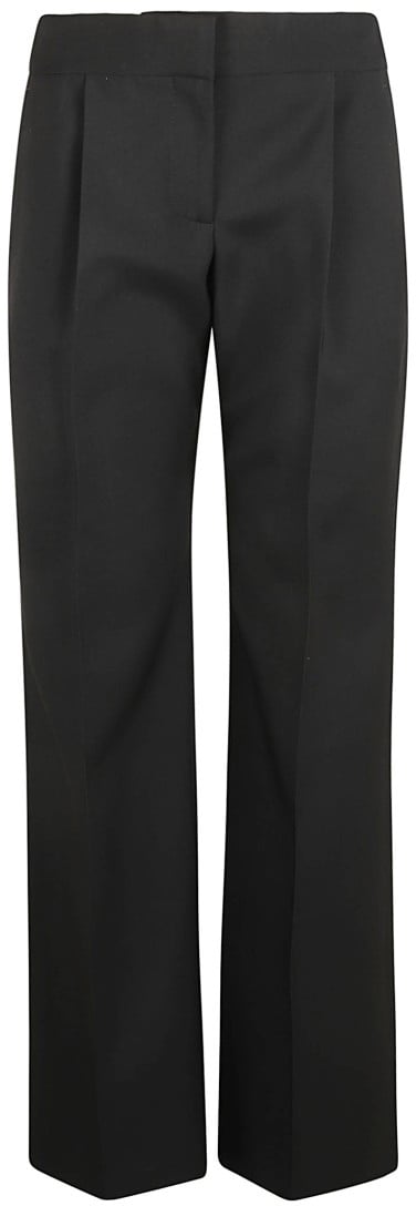 Alexander McQueen Tailored Black Trousers With High Waist Zwart